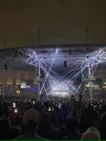 Concert stage lights