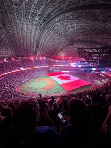 Rogers Centre Canada Flag